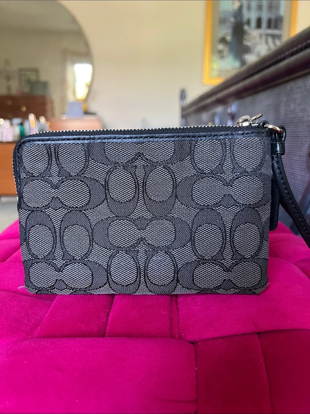 Coach Corner Zip Wristlet